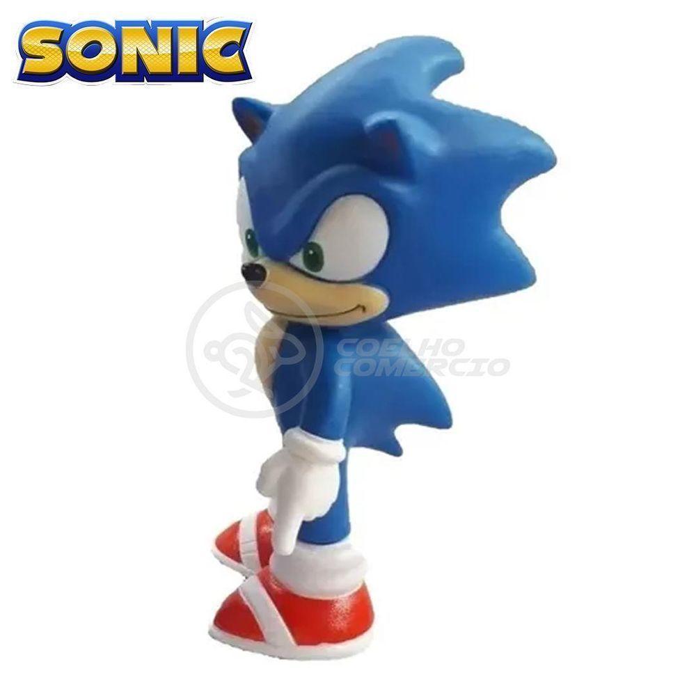 Kit Boneco Sonic Azul Articulado 15Cm + Caneca 350Ml Nº11 - 7