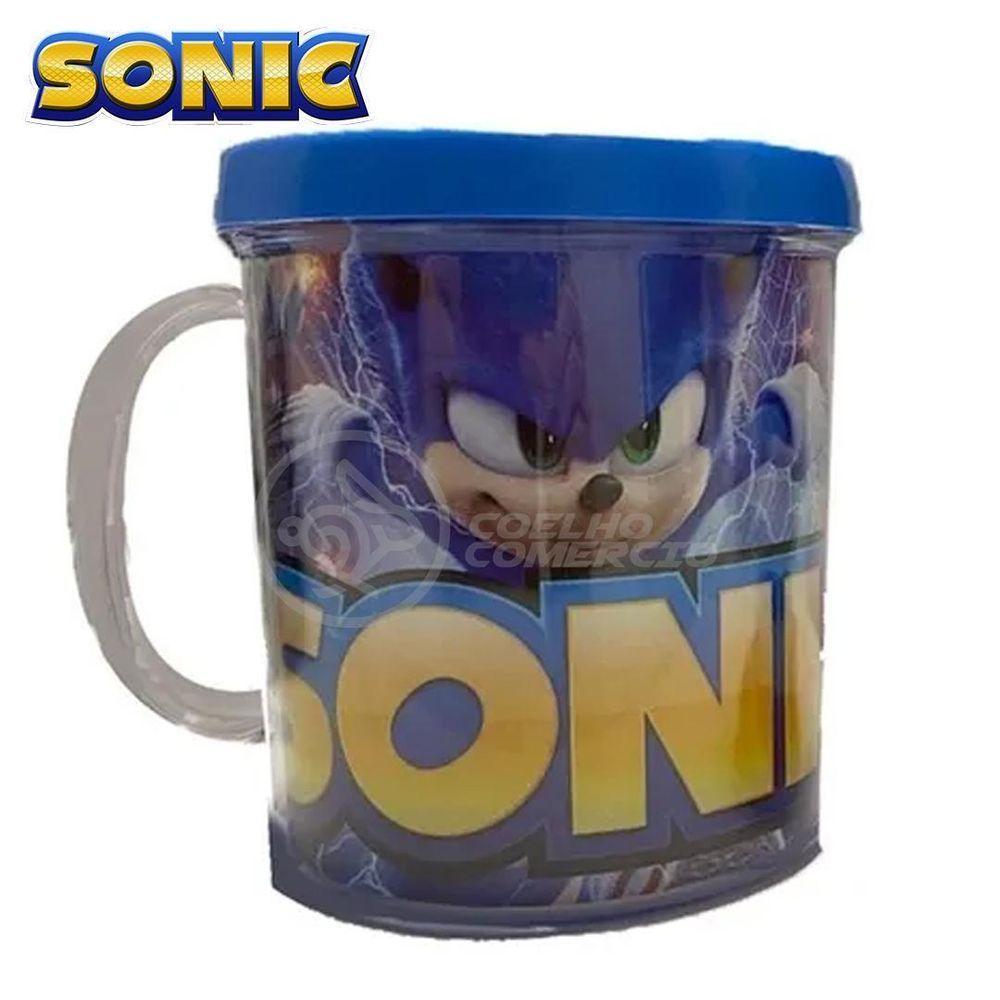 Kit Boneco Sonic Azul Articulado 15Cm + Caneca 350Ml Nº11 - 8