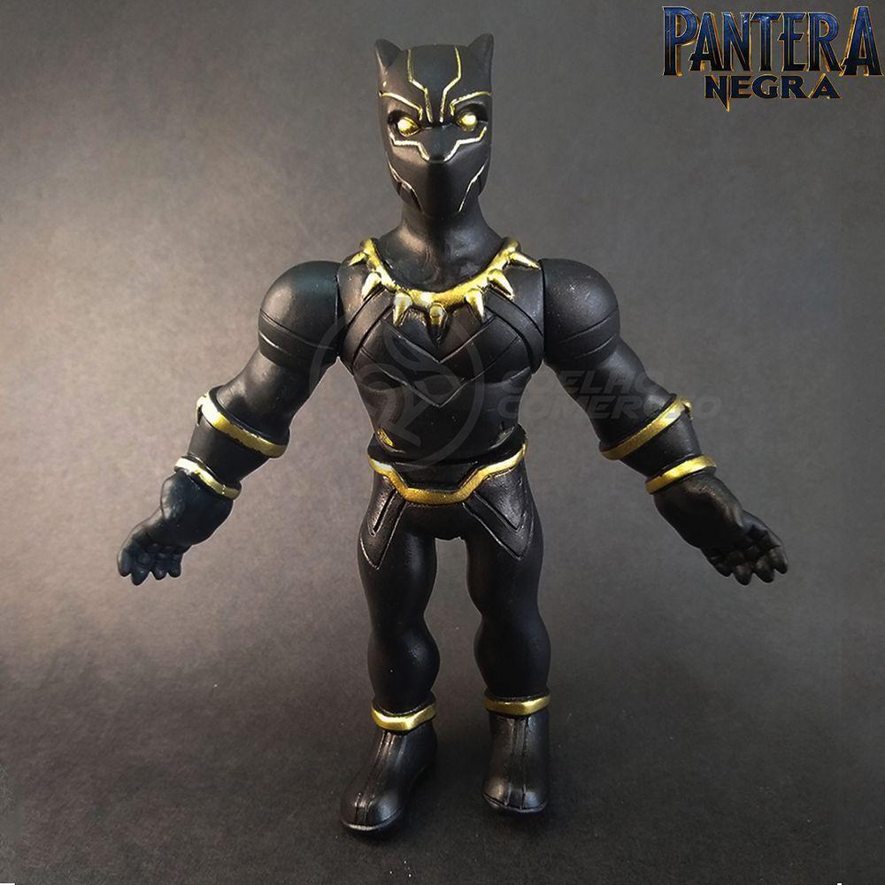 Kit Boneco Colecion. Pantera Negra 16Cm + Caneca - 3