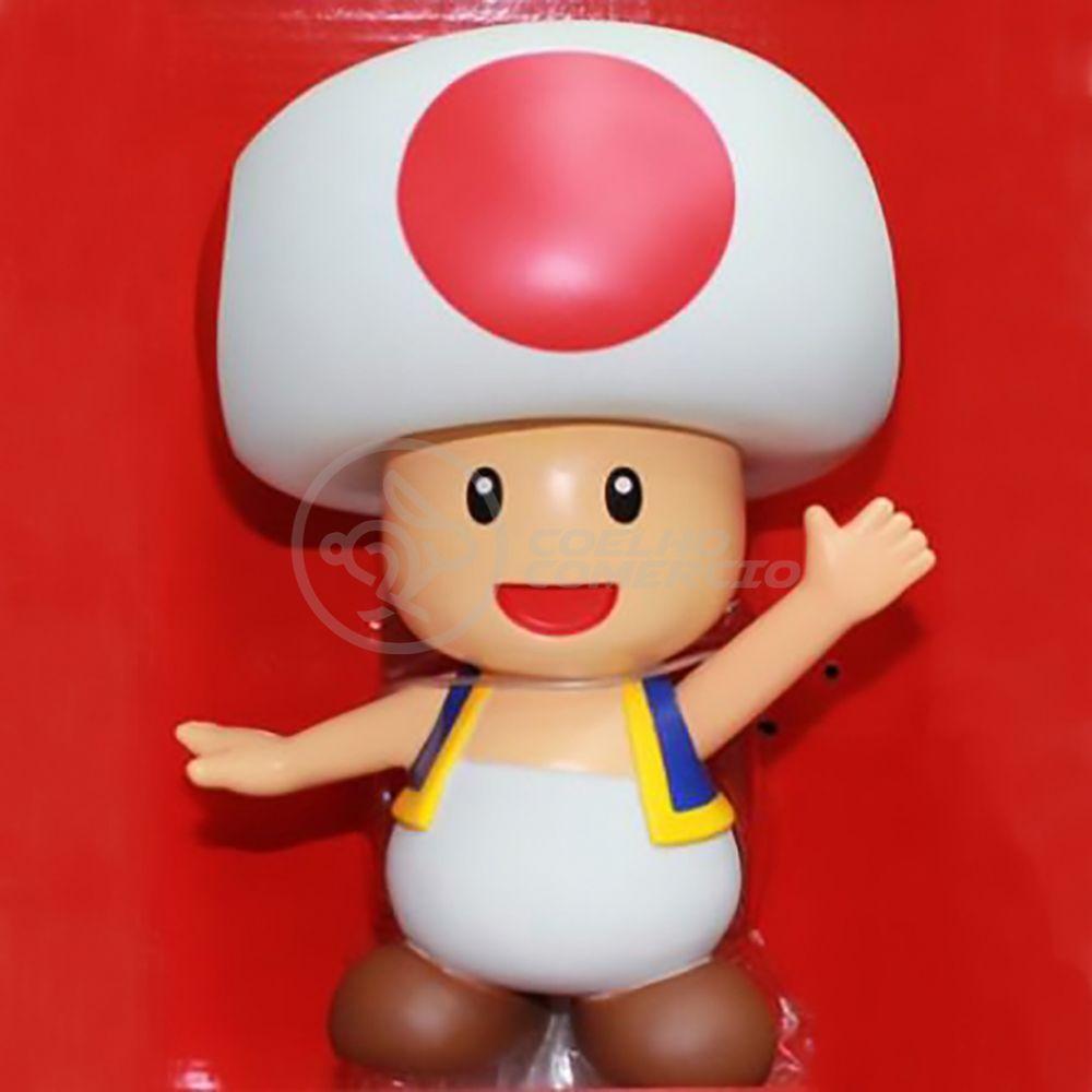 Boneco Action Figure Cogumelo Toad Articulado 20cm - 7