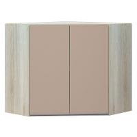 Armário Canto Diagonal 2 Portas Luci Legno Crema C/Connect - 1