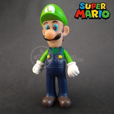 Kit Boneco Colecion. Luigi Super Mario 13Cm + Caneca