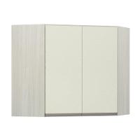 Armário Canto Diagonal 2 Portas Luci Legno Crema C/Kashmir - 1