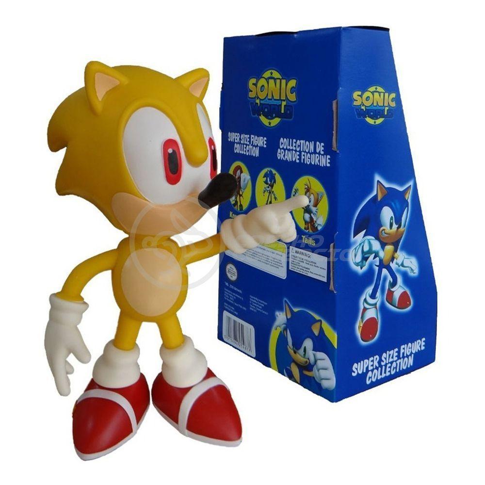 Boneco Action Figure Super Sonic 23cm Sonic - 9