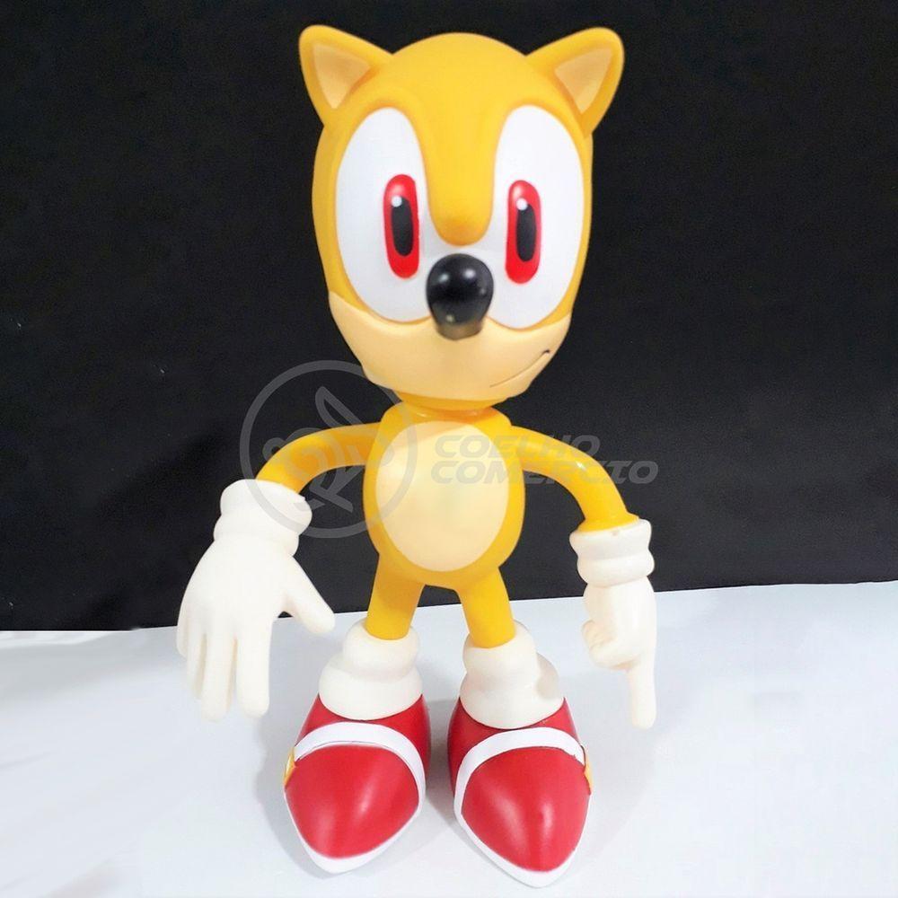 Boneco Action Figure Super Sonic 23cm Sonic - 8