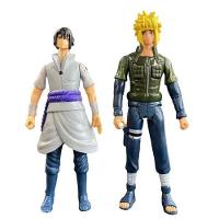 Kit 4 Bonecos Action Naruto Shippunden Kakashi Minato Sasuke - 1