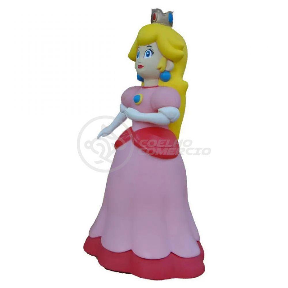 Boneco Action Figure Princesa Peach Toadstool Articulado 23cm - 1