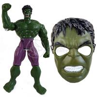 Boneco Articulado 25Cm Action Incrivel Hulk + Mascara 16Cm - 1
