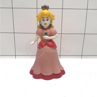 Boneco Action Figure Princesa Peach Toadstool Articulado 23cm