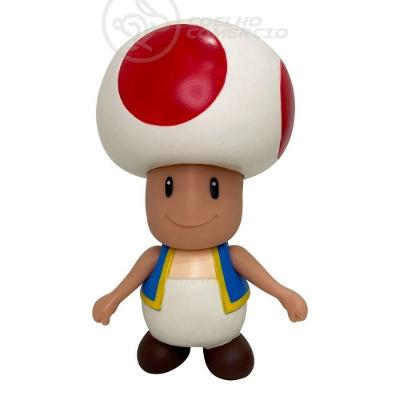 Boneco Action Figure Cogumelo Toad Articulado 20cm