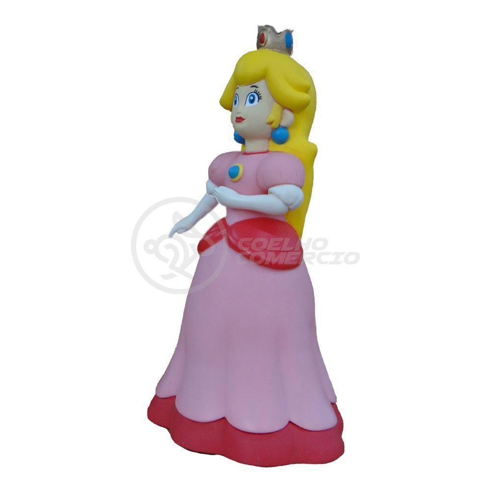 Boneco Princesa Peach Toadstool Super Size 23Cm - Mario - 9