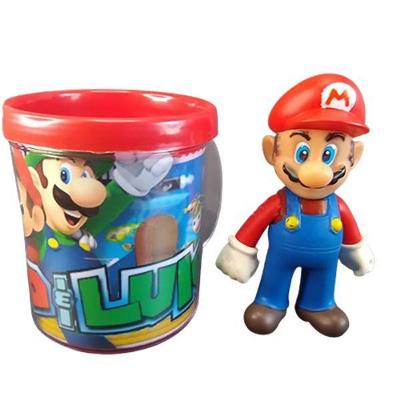 Kit Boneco Colecionável Mario Articulado 12Cm + Caneca 350Ml
