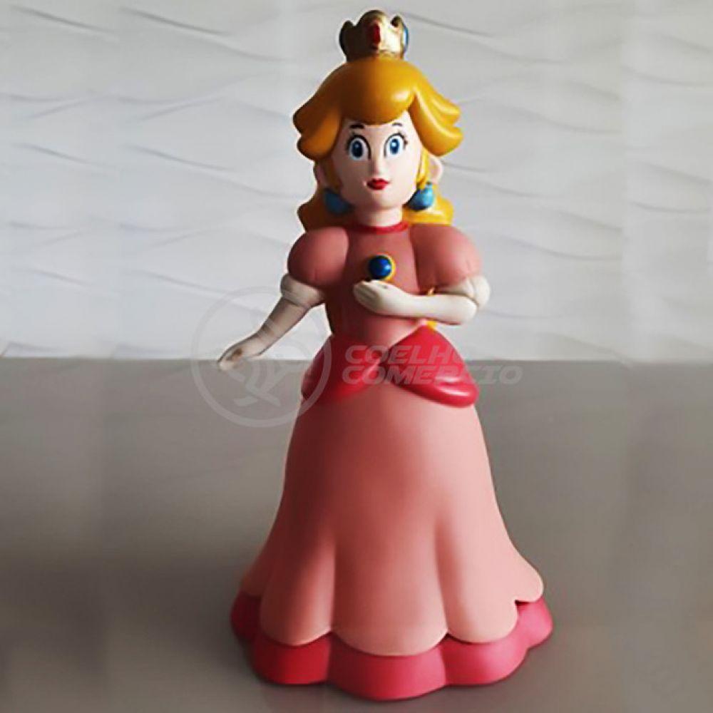 Boneco Action Figure Princesa Peach Toadstool Articulado 23cm - 7