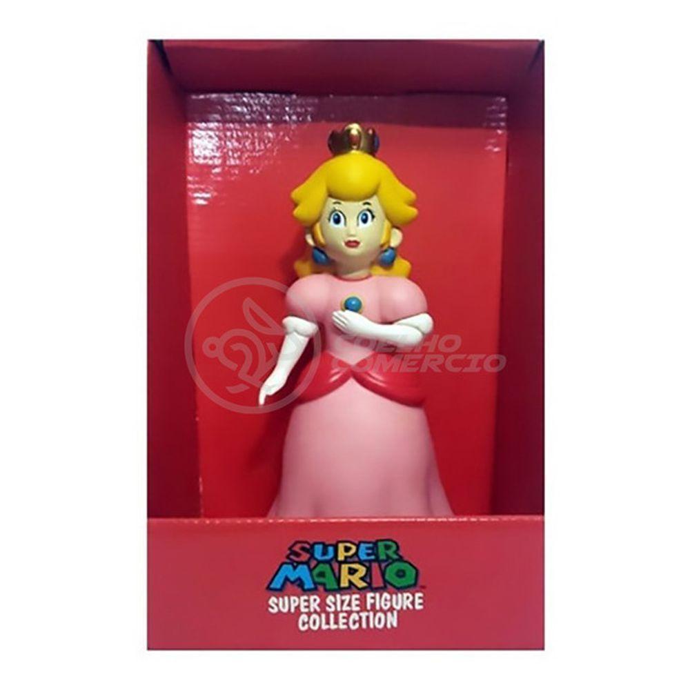 Boneco Action Figure Princesa Peach Toadstool 23Cm Mario - 1