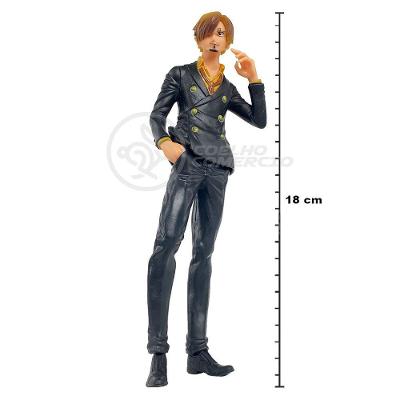 Brinquedo Boneco Anime Figura De Ação One Piece 18Cm - Sanji