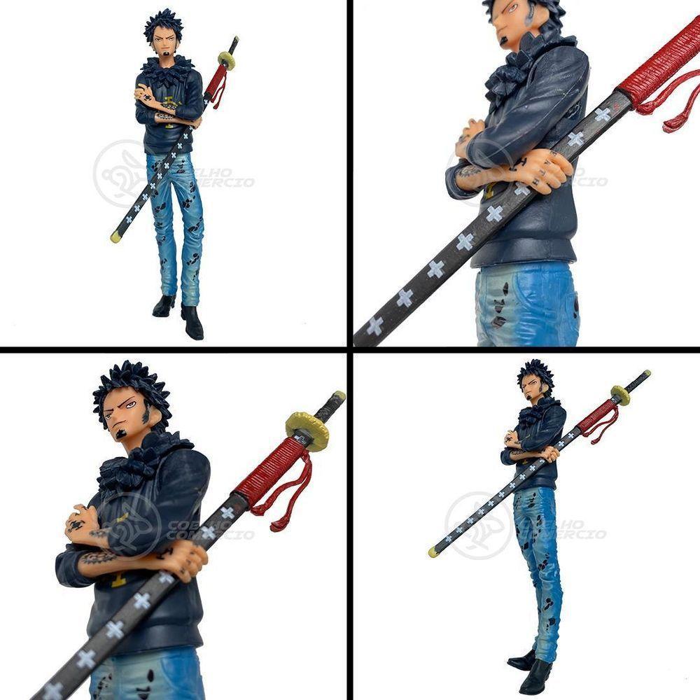 Boneco Action Figure One Piece 18Cm - Trafalgar D. Water Law - 5