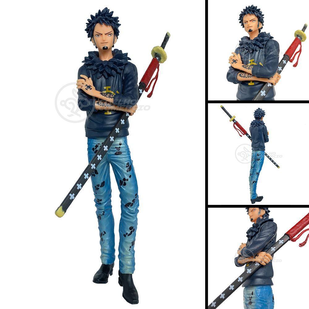 Boneco Action Figure One Piece 18Cm - Trafalgar D. Water Law - 8