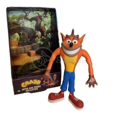Boneco Action Figure Crash Bandicoot Grande 25Cm Marrom