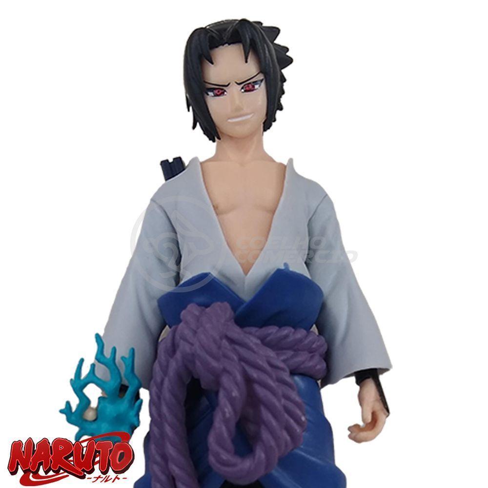 Brinquedo Action Figure Sasuke Uchiha Shippuden 18Cm Colecionável Universo Ninja Ultimate - 2