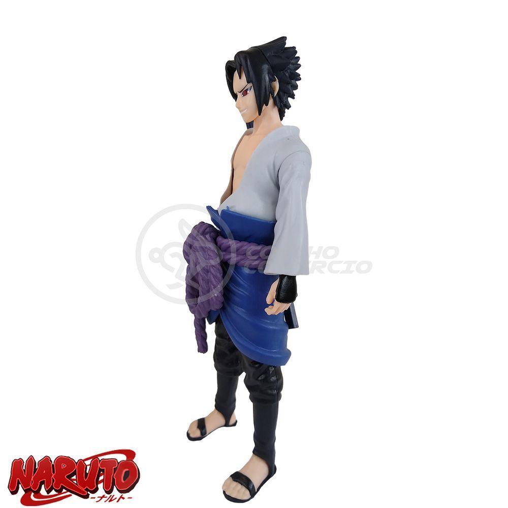 Brinquedo Action Figure Sasuke Uchiha Shippuden 18Cm Colecionável Universo Ninja Ultimate - 8
