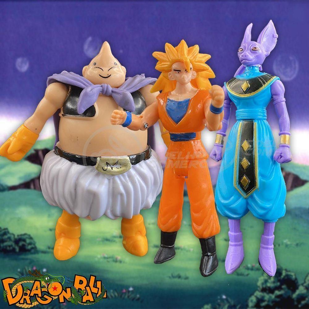 Kit 4 Bonecos Dragon Ball Z Action Figure Esféras Do Dragão - 4