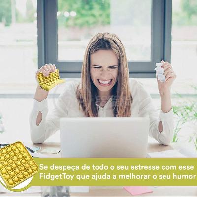 Pop It Estourar Bolha Sensor Amarelo