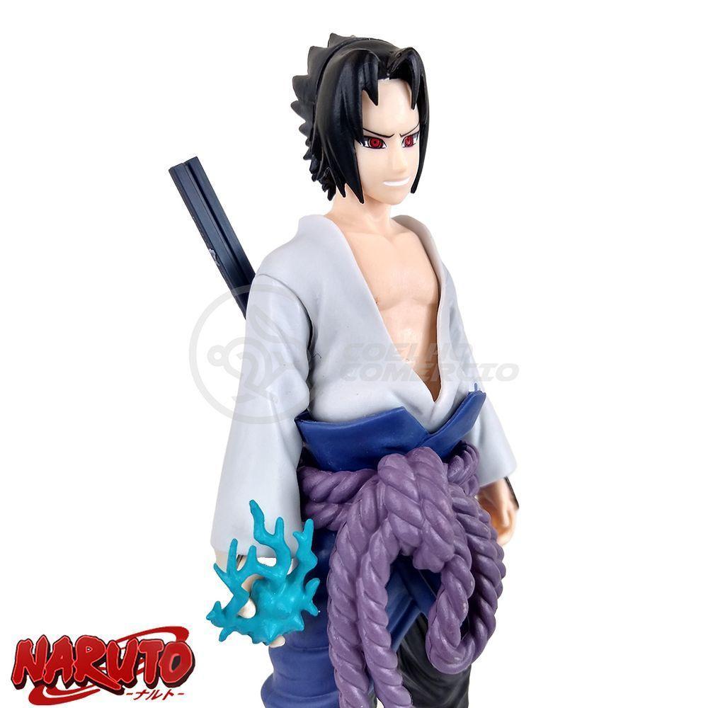 Brinquedo Action Figure Sasuke Uchiha Shippuden 18Cm Colecionável Universo Ninja Ultimate - 3