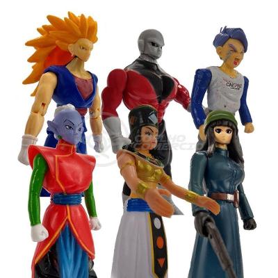 Kit 6 Bonecos Dragon Ball Vegetto Jiren Trunks Kaioshin