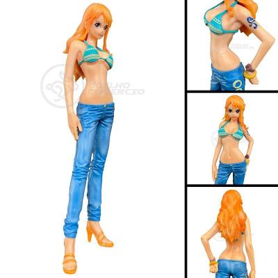 Brinquedo Boneco Anime Figura De Ação One Piece 18Cm - Nami