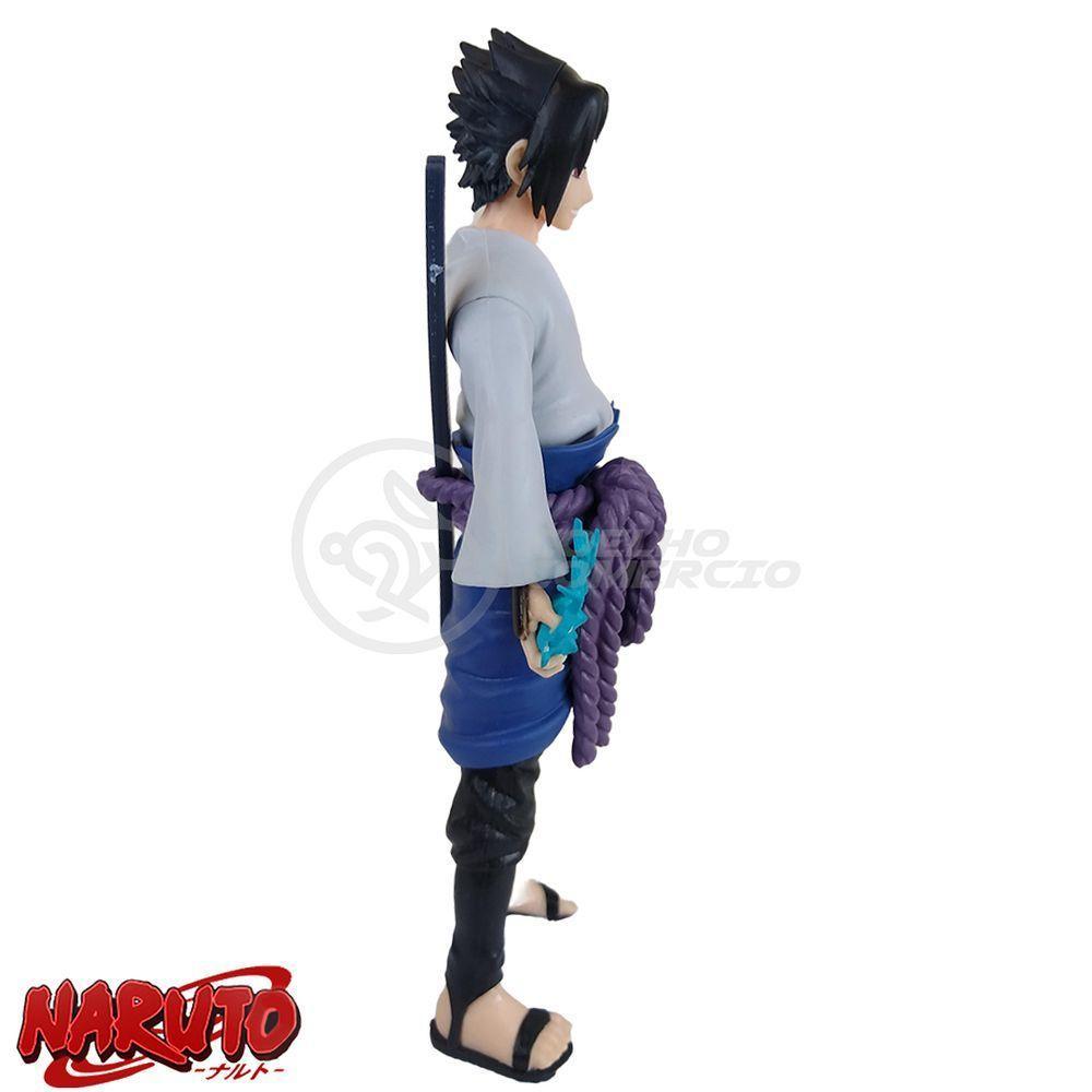 Brinquedo Action Figure Sasuke Uchiha Shippuden 18Cm Colecionável Universo Ninja Ultimate - 3