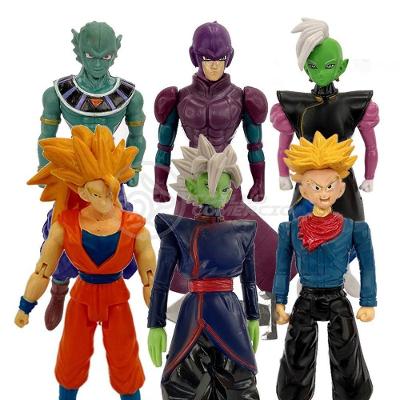 Kit 6 Bonecos Dragon Ball Super Goku Ssj3, Zamasu