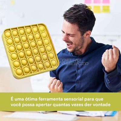 Pop It Estourar Bolha Sensor Amarelo