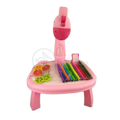 Projetor Para Desenho Infantil Aprendizagem Girafa Rosa