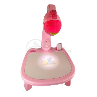Projetor Para Desenho Infantil Aprendizagem Girafa Rosa