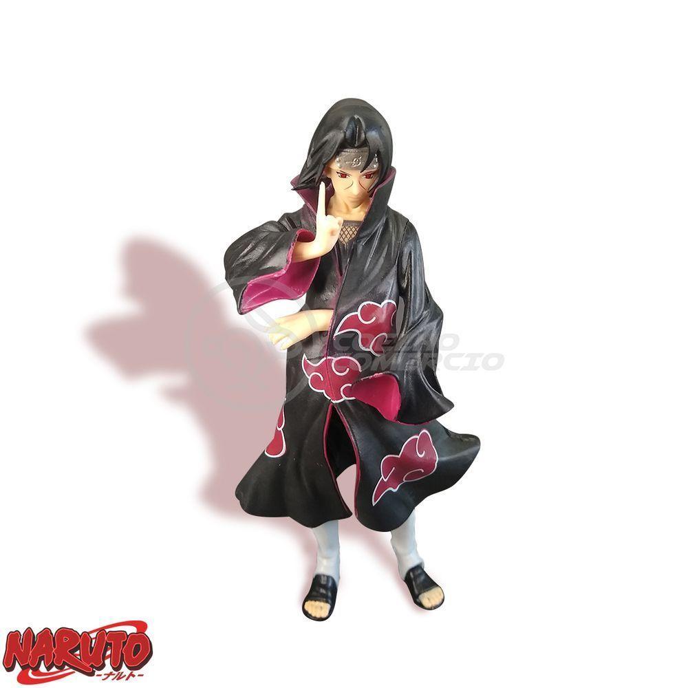 Brinquedo Action Figure Itachi Uchiha Akatsuki 18Cm Colecionável Universo Shippuden Ninja Ultimate - 3