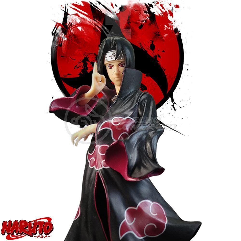 Brinquedo Action Figure Itachi Uchiha Akatsuki 18Cm Colecionável Universo Shippuden Ninja Ultimate - 4