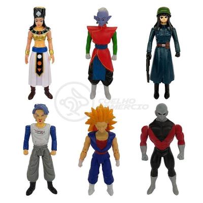 Kit 6 Bonecos Dragon Ball Vegetto Jiren Trunks Kaioshin