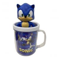 Kit Sonic The Hedgehog Caneca + Boneco 16Cm - 2