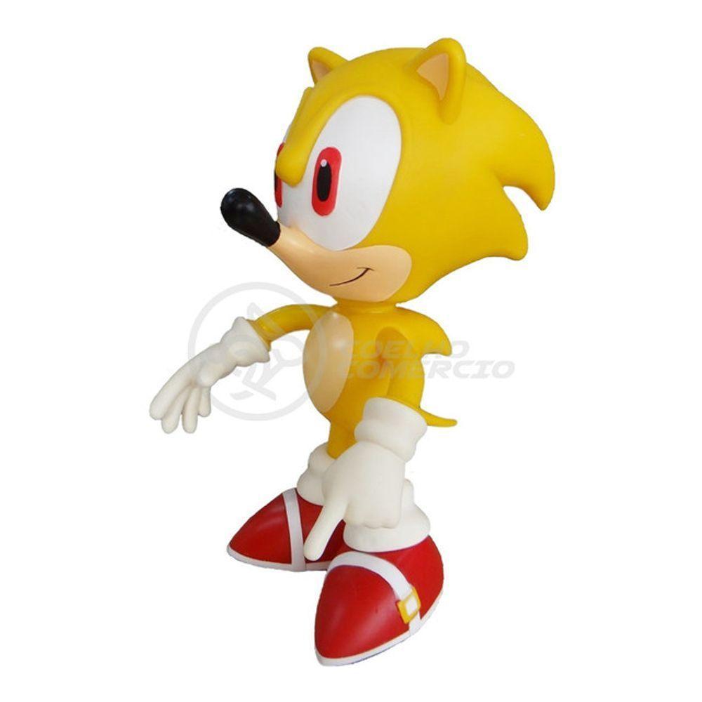 Boneco Action Figure Super Sonic 23cm Sonic - 1