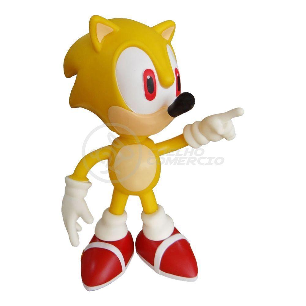 Boneco Action Figure Super Sonic 23cm Sonic - 4