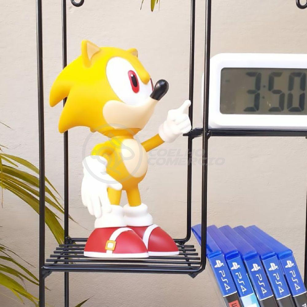 Boneco Action Figure Super Sonic 23cm Sonic - 6