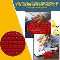 Pop It Circular Anti Stress Sensor Vermelho - 2