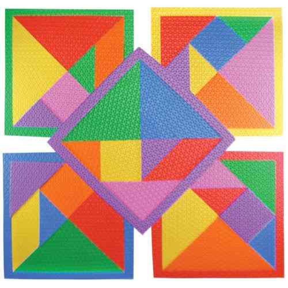 Kit com 5 Placas de Tangram em Eva - 1