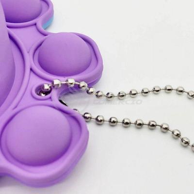 Chaveiro Polvo Reversível Pop It Anti Stress Silicone