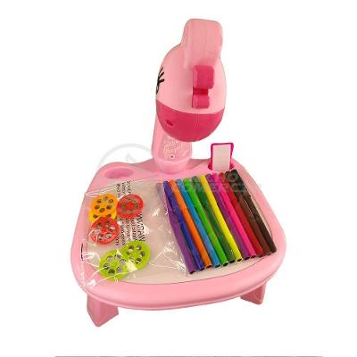 Projetor Para Desenho Infantil Aprendizagem Girafa Rosa