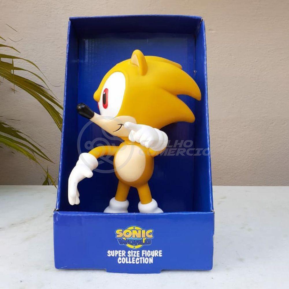 Boneco Action Figure Super Sonic 23cm Sonic - 1