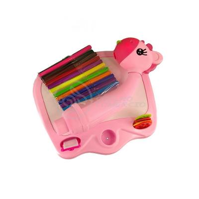 Projetor Para Desenho Infantil Aprendizagem Girafa Rosa