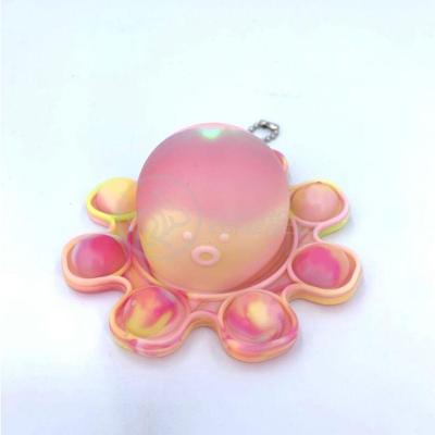 Chaveiro Polvo Reversível Pop It Anti Stress Silicone