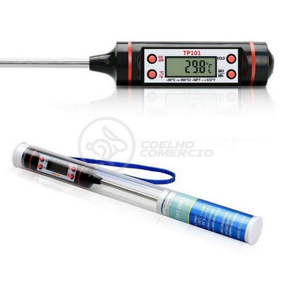 Termômetro Culinário Cozinha Digital Mede -50ºc A +300ºc - 1