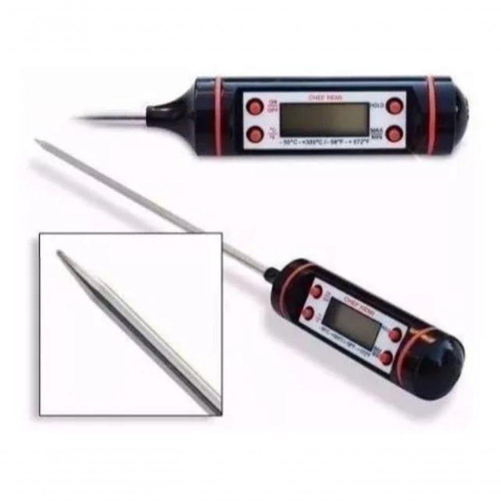 Termômetro Culinário Digital Espeto Comidas E água - 3